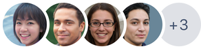 Avatar stack with seven Atlassian users